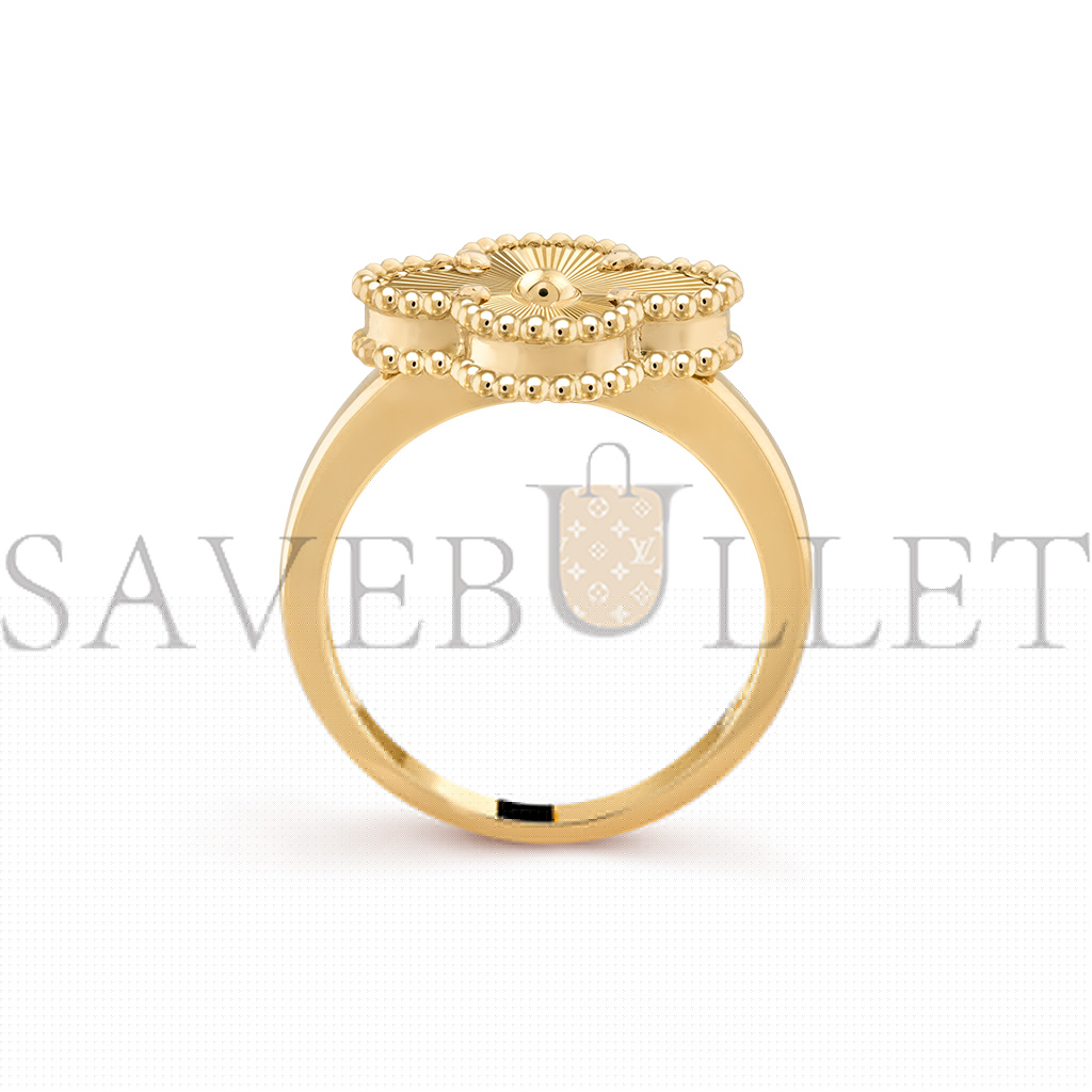 VAN CLEEF ARPELS VINTAGE ALHAMBRA RING - YELLOW GOLD  VCARP6I300